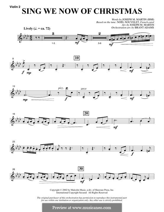Choir Instrumental Pak version by Joseph M. Martin: Violin 2 part by folklore