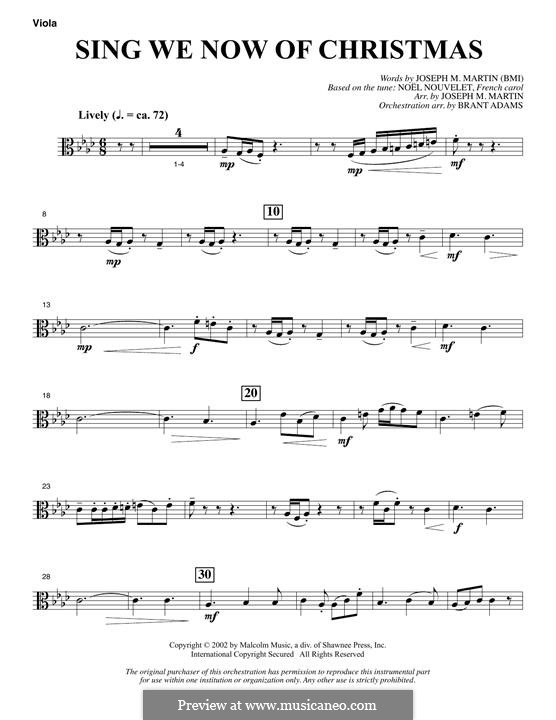 Choir Instrumental Pak version by Joseph M. Martin: Viola part by folklore