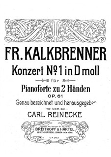 Piano Concerto No.1, Op.61: Piano score by Friedrich Kalkbrenner