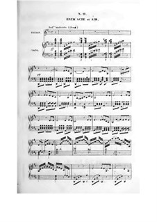 Le bijou perdu: Act III, piano-vocal score by Adolphe Adam