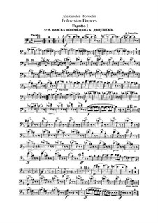 Polovtsian Dances: Bassoons parts by Alexander Borodin