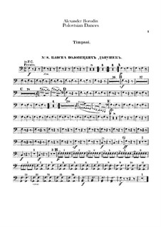 Polovtsian Dances: Timpani part by Alexander Borodin