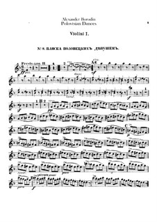 Polovtsian Dances: Violin I parts by Alexander Borodin