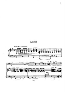 Elegy for Double Bass in D Major: Version for double bass and piano by Giovanni Bottesini