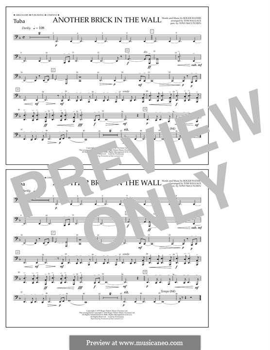 Another Brick in the Wall (arr. Tom Wallace): Tuba part by Roger Waters