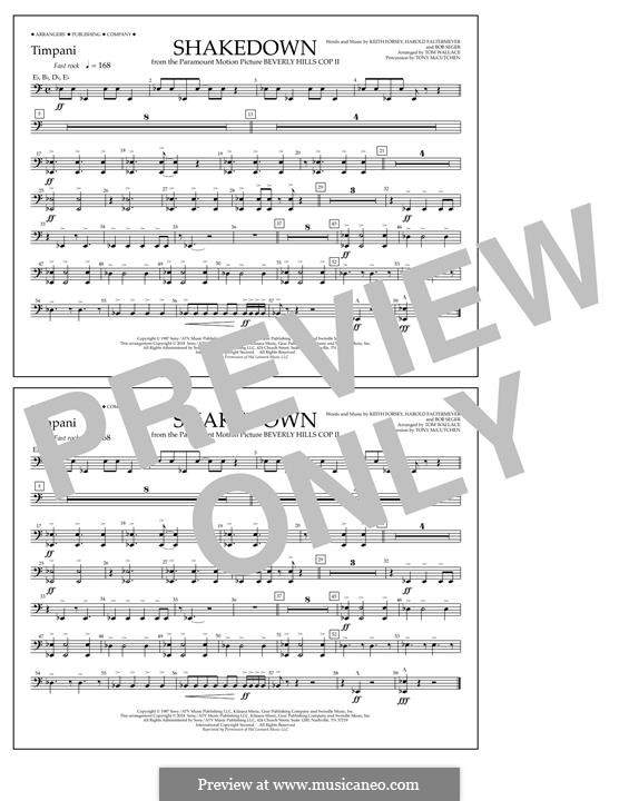 Shakedown (from Beverly Hills Cop II): Timpani part by Harold Faltermeyer, Keith Forsey