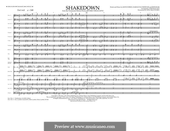 Shakedown (from Beverly Hills Cop II): Full Score by Harold Faltermeyer, Keith Forsey