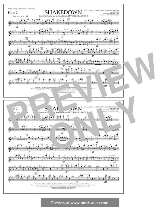 Shakedown (from Beverly Hills Cop II): Flute 2 part by Harold Faltermeyer, Keith Forsey