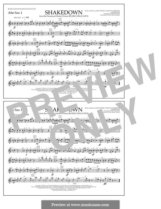 Shakedown (from Beverly Hills Cop II): Alto Sax 1 part by Harold Faltermeyer, Keith Forsey