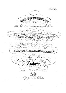 Concert Duo for Violin and Cello: Violin part by Antoine Bohrer