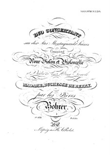 Concert Duo for Violin and Cello: Cello part by Antoine Bohrer