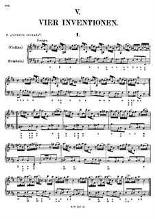 Four Inventions for Violin and Basso Continuo, Op.10: Invention No.1 by Francesco Antonio Bonporti
