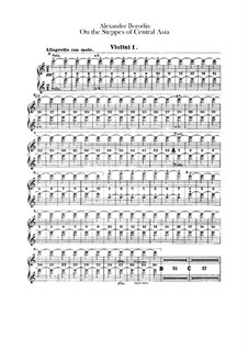 In the Steppes of Central Asia: Violis parts by Alexander Borodin