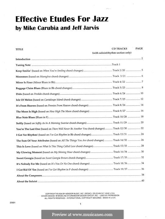 Effective Etudes for Jazz: Flute part by Mike Carubia, Jeff Jarvis