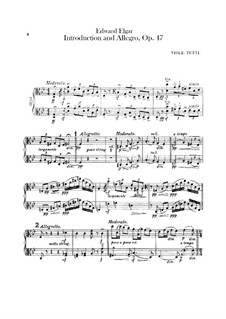 Introduction and Allegro, Op.47: Violas parts by Edward Elgar