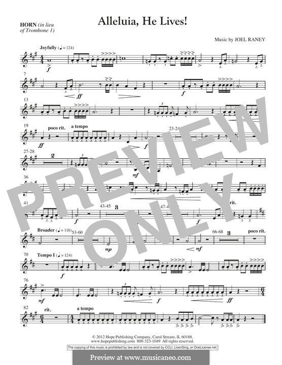 Alleluia, He Lives: Flugelhorn Solo part by Joel Raney