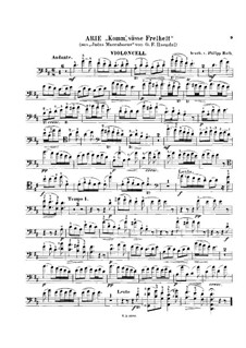 Judas Maccabaeus, HWV 63: Komm', süsse Freiheit, für Cello und Klavier – Cellostimme by Georg Friedrich Händel