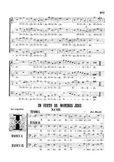 In nomine Jesu: Vocal score by Jacob Handl