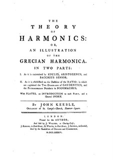 The Theory of Harmonics: Part I by John Keeble