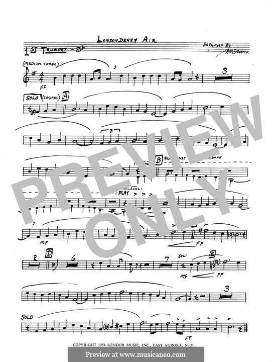 Jazz Ensemble version: 1st Bb Trumpet part by folklore