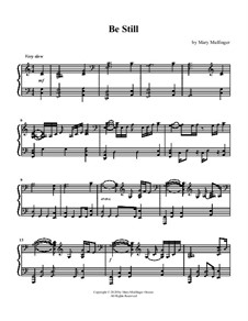 Be Still: For piano by Mary Mulfinger