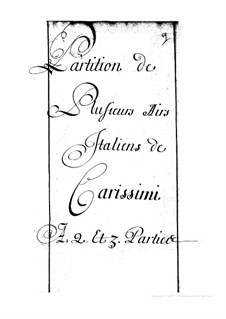 Arias: Arias by Giacomo Carissimi