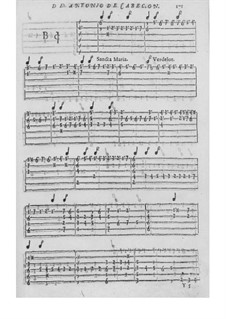 Obras de música para tecla, arpa y vihuela: Movement VI by Antonio de Cabezón