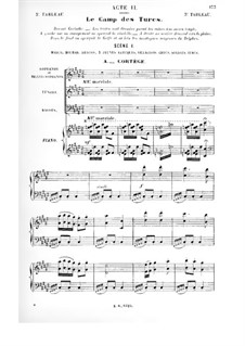 Le vénitien: Act II, Scene I, for Soloists, Choir and Piano by Albert Cahen