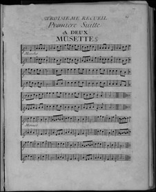 Eight Collections of Suites for Bagpipe and Basso Continuo: No.3-4 by Nicolas Chédeville