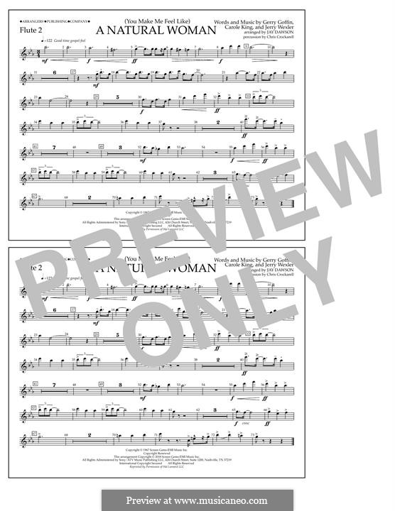 (You Make Me Feel Like) A Natural Woman (Aretha Franklin): Flute 2 part by Carole King, Gerry Goffin, Jerry Wexler