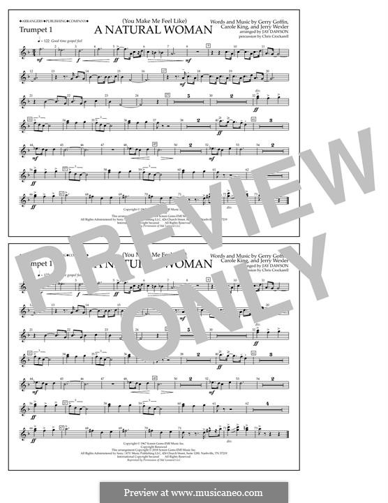 (You Make Me Feel Like) A Natural Woman (Aretha Franklin): Trumpet 1 part by Carole King, Gerry Goffin, Jerry Wexler