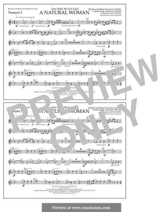 (You Make Me Feel Like) A Natural Woman (Aretha Franklin): Trumpet 2 part by Carole King, Gerry Goffin, Jerry Wexler