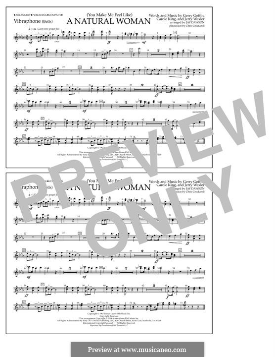 (You Make Me Feel Like) A Natural Woman (Aretha Franklin): Vibraphone part by Carole King, Gerry Goffin, Jerry Wexler