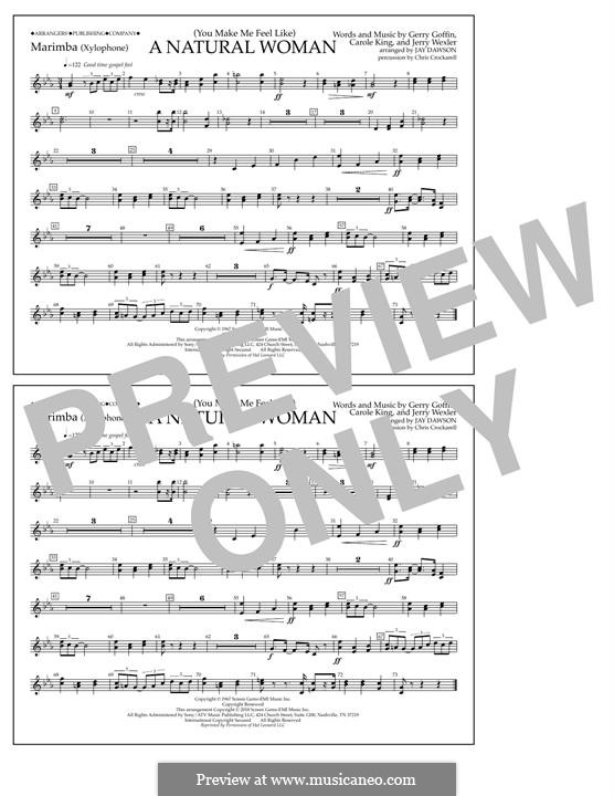 (You Make Me Feel Like) A Natural Woman (Aretha Franklin): Marimba part by Carole King, Gerry Goffin, Jerry Wexler