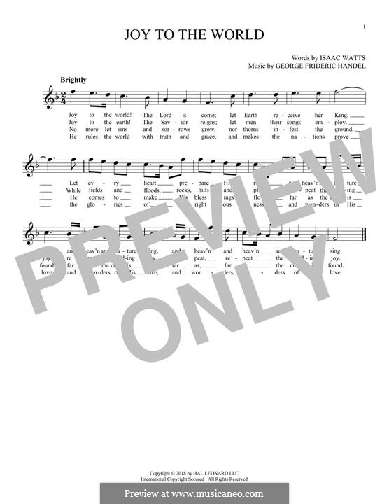 Instrumental version: For flute by Georg Friedrich Händel