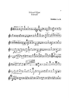 Falstaff. Symphonic Study, Op.68: Trumpets parts by Edward Elgar