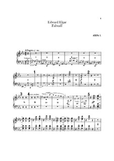 Falstaff. Symphonic Study, Op.68: Harps parts by Edward Elgar