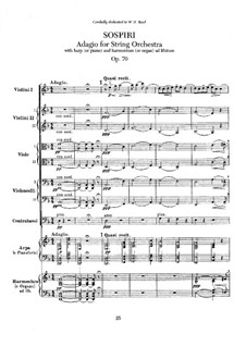 Sospiri, Op.70: Full score by Edward Elgar