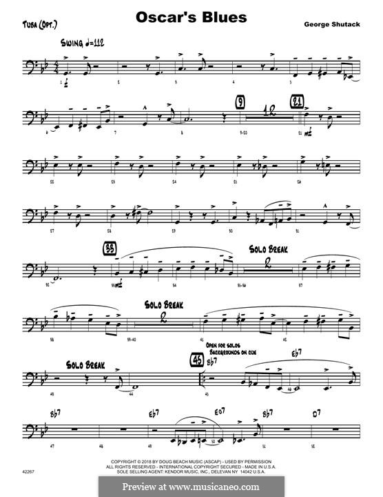 Oscar's Blues: Tuba part by George Shutack