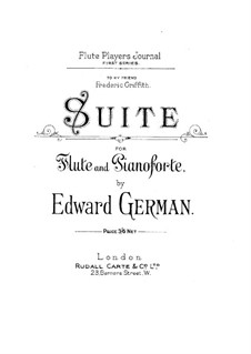Suite for Flute and Piano: Score by Edward German