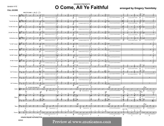 Jazz Ensemble version: Full Score by John Francis Wade