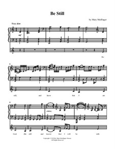 Be Still: For piano and voice by Mary Mulfinger