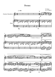 Pavane, Op.50: For soprano saxophone and piano by Gabriel Fauré