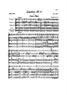 Symphony No.17 in F Major, Hob.I/17: Full score by Joseph Haydn