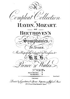 Symphony No.75 in D Major, Hob.I/75: Full score by Joseph Haydn
