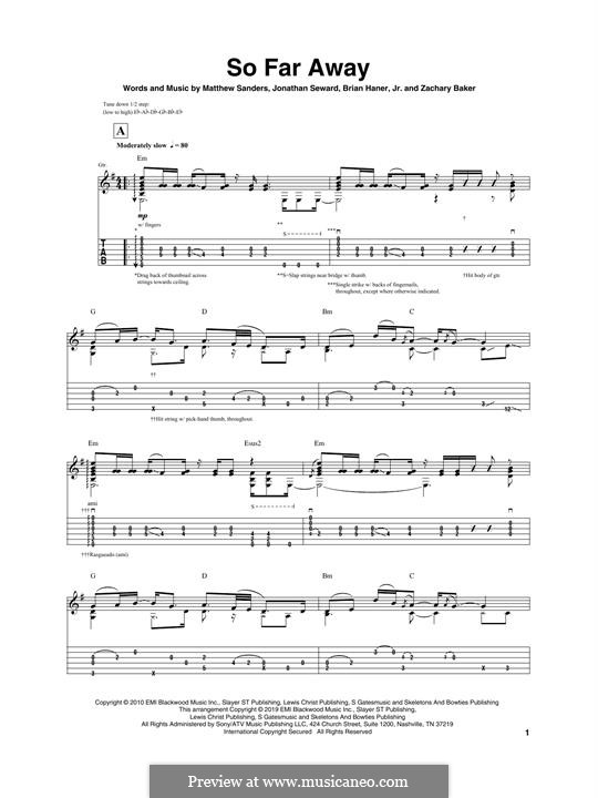 So Far Away' - Avenged Sevenfold