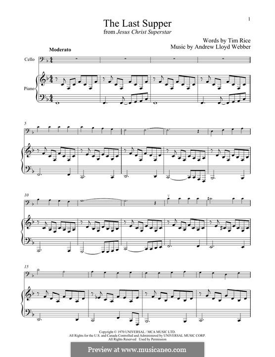 The Last Supper: For cello and piano by Andrew Lloyd Webber
