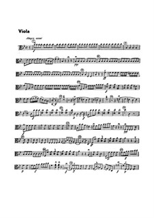 Symphony No.1 in B Flat Major, G.493 Op.21: Viola part by Luigi Boccherini