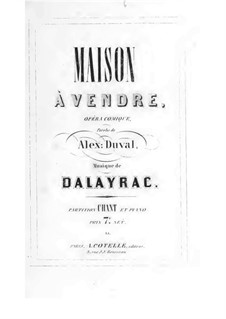 Maison à vendre: Maison à vendre by Nicolas-Marie d'Alayrac