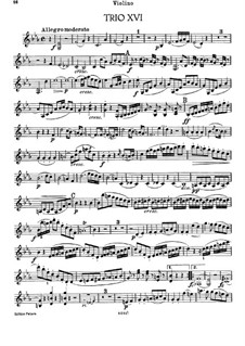 Piano Trio No.24 in E Flat Major, Hob.XV/11: Violin part by Joseph Haydn